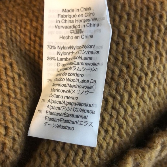 J Crew Dress Casey Embellished Fair Aisle Brown Tan Sweater Dress Sparkle Party - Picture 6 of 6